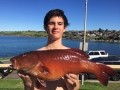 Cameron Gall from Mosman Whalers with a 2.7kg coral trout!