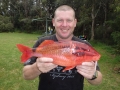 Steve Wayne one of the Whalers stalwarts with a beautiful black spot goatfish of 1.4kg.